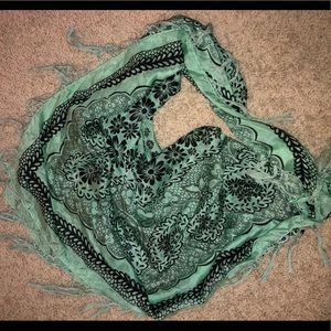 Silk Fringe Scarf